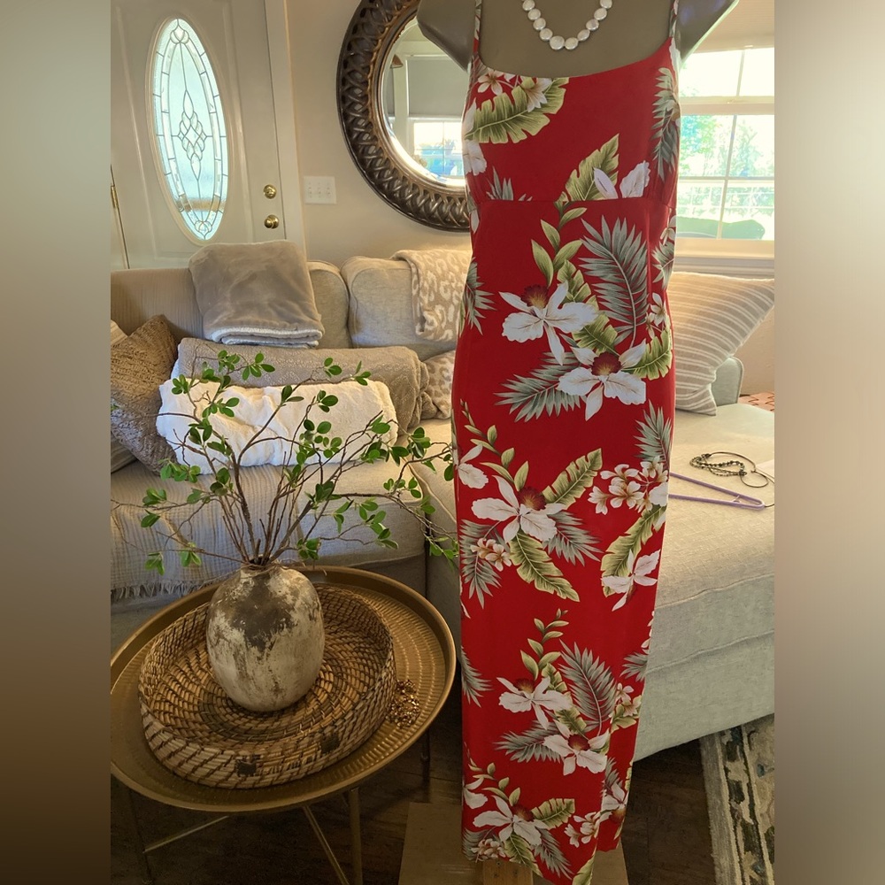 Two Palms by Lavahut empire large rayon maxi dress NWT Hawaiian dress